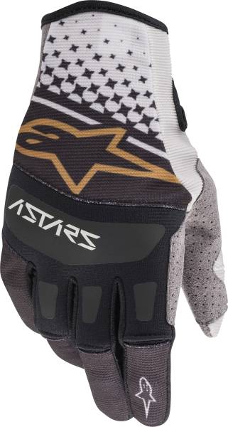 ALPINESTARS - TECHSTAR GLOVES GREY/BLACK/COPPER 2X - Image 1