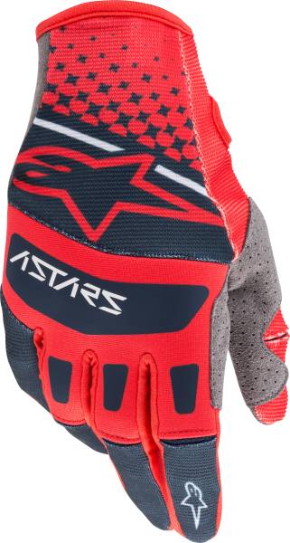 ALPINESTARS - TECHSTAR GLOVES RED/NAVY 2X - Image 1