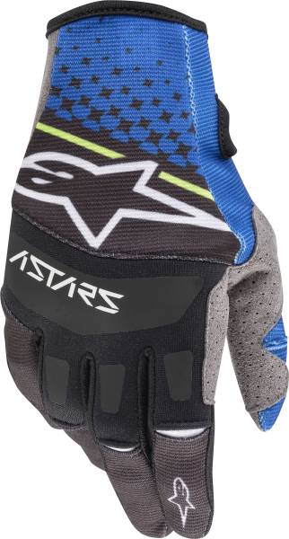 ALPINESTARS - TECHSTAR GLOVES BLUE/BLACK 2X - Image 1