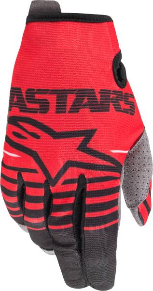 ALPINESTARS - YOUTH RADAR GLOVES RED/BLACK LG - Image 1