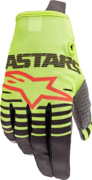 ALPINESTARS - YOUTH RADAR GLOVES YELLOW/ANTHRACITE LG - Image 1