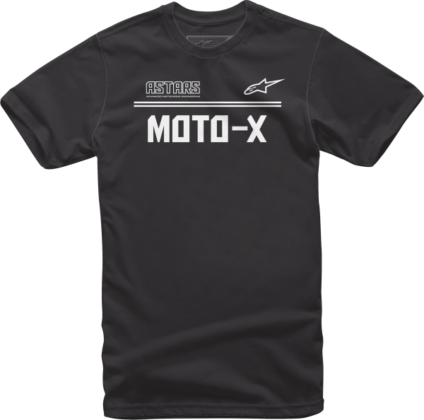 ALPINESTARS - ASTARS MOTO-X TEE BLACK/WHITE 2X - Image 1