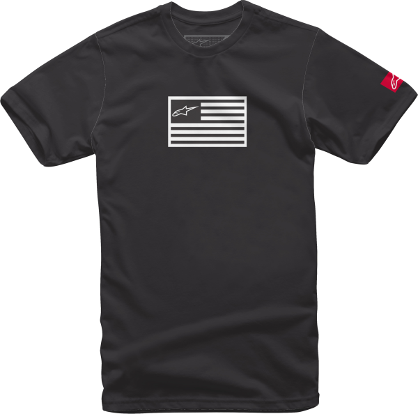 ALPINESTARS - FLAGGED TEE BLACK 2X - Image 1