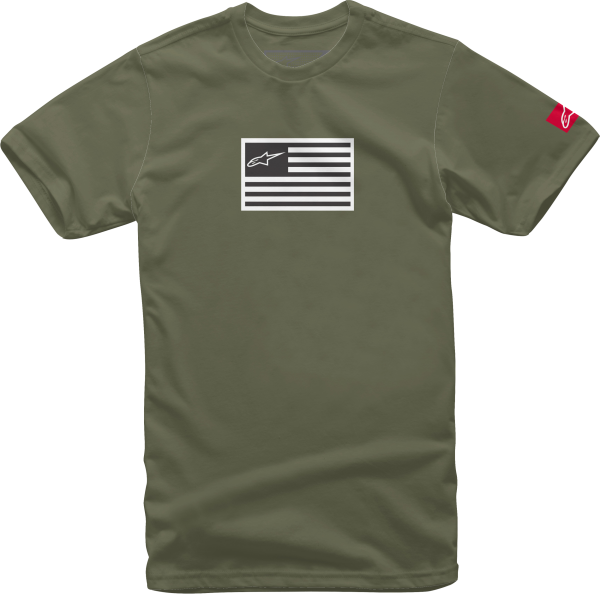 ALPINESTARS - FLAGGED TEE MILITARY 2X - Image 1