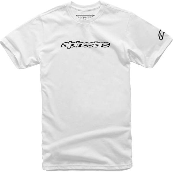 ALPINESTARS - WORDMARK TEE WHITE/BLACK 2X - Image 1