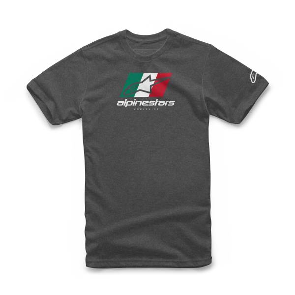 ALPINESTARS - WORLD TOUR TEE CHARCOAL HEATHER 2X - Image 1