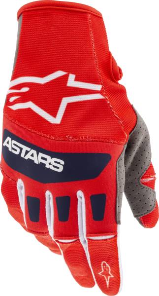 ALPINESTARS - TECHSTAR GLOVES BRIGHT RED/ WHITE/DARK BLUE 2X - Image 1