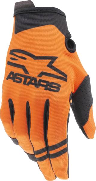 ALPINESTARS - YOUTH RADAR GLOVES ORANGE/ BLACK 2XS - Image 1