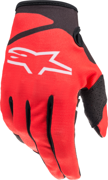 ALPINESTARS - YOUTH RADAR GLOVES BRIGHT RED/BLACK 2XS - Image 1