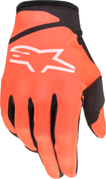 ALPINESTARS - YOUTH RADAR GLOVES ORANGE/BLACK 2XS - Image 1