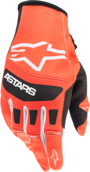 ALPINESTARS - TECHSTAR GLOVES ORANGE/BLACK 2X - Image 1