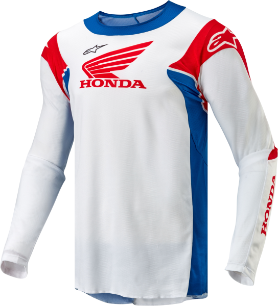 ALPINESTARS - HONDA RACER ICONIC JERSEY WHT/BR BLUE/BR RED 2X - Image 1