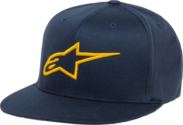 ALPINESTARS - AGELESS FLAT HAT NAVY/GOLD LG/XL - Image 1