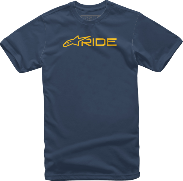 ALPINESTARS - RIDE 3.0 TEE NAVY/GOLD 2X - Image 1