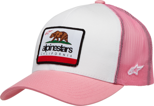 ALPINESTARS - WOMEN'S CALI 2.0 HAT WHITE/PINK - Image 1