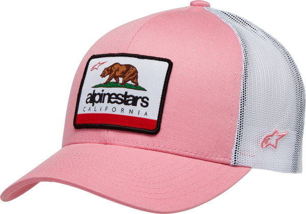 ALPINESTARS - WOMEN'S CALI 2.0 HAT PINK/WHITE - Image 1