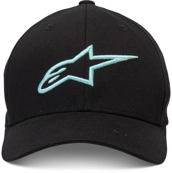 ALPINESTARS - AGELESS CURVE HAT BLACK/LT AQUA LG/XL - Image 1