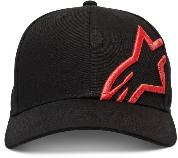 ALPINESTARS - CORP SNAP 2 HAT BLACK/WARM RED - Image 1