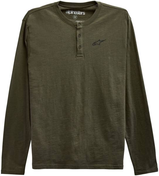 ALPINESTARS - LS GRAVEL HENLEY MILITARY GREEN 2X - Image 1