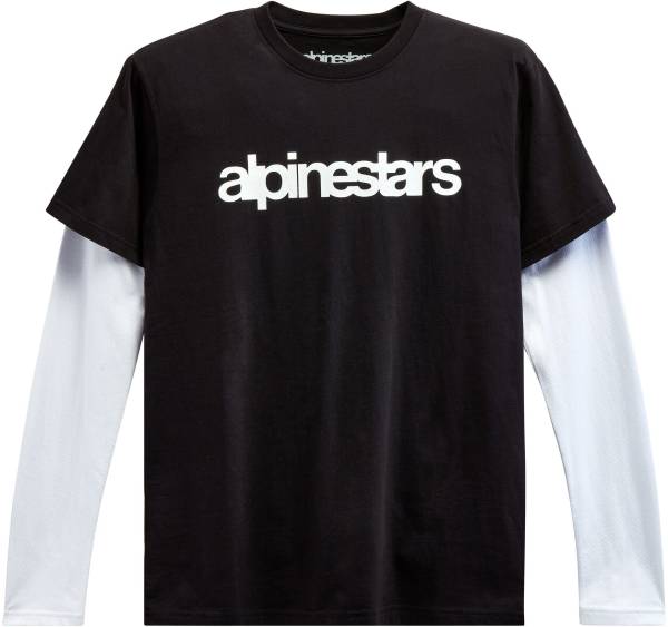 ALPINESTARS - LS STACK KNIT BLACK/WHITE 2X - Image 1