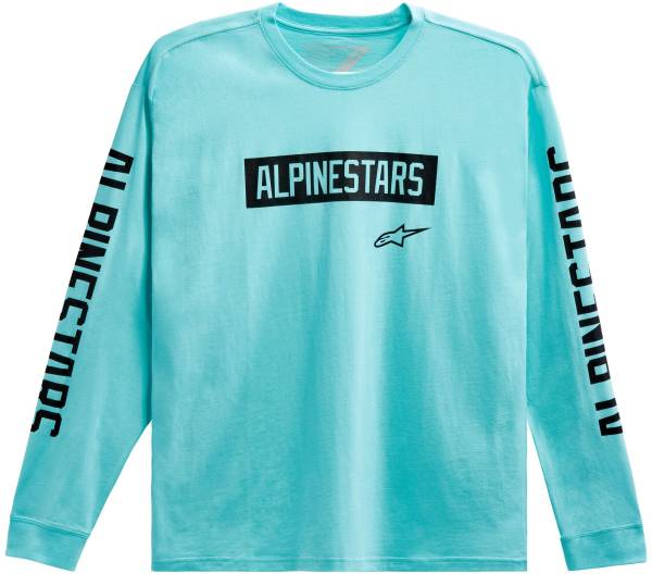 ALPINESTARS - LS FACE OFF TEE AQUA 2X - Image 1