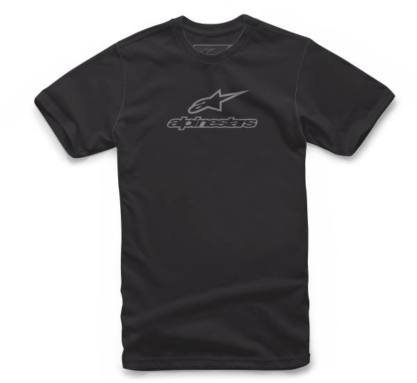 ALPINESTARS - WORDMARK COMBO TEE BLACK/GREY 2X - Image 1