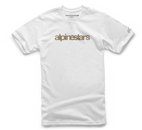 ALPINESTARS - HERITAGE LOGO TEE WHITE/SAND 2X - Image 1