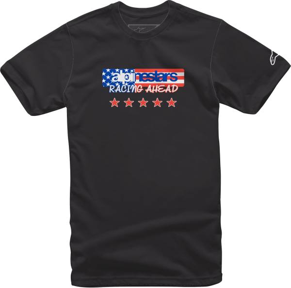 ALPINESTARS - USA AGAIN TEE BLACK 2X - Image 1