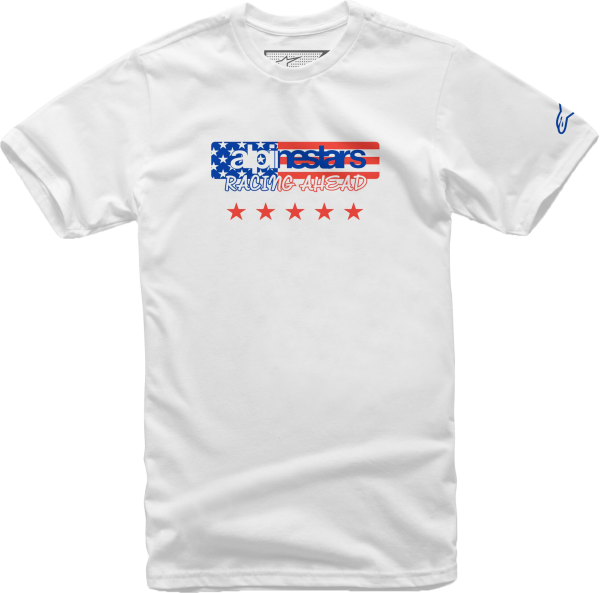 ALPINESTARS - USA AGAIN TEE WHITE 2X - Image 1