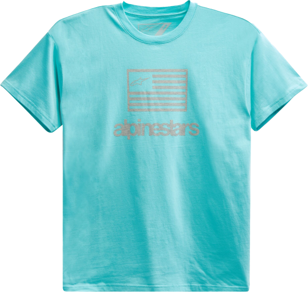 ALPINESTARS - FLAG TEE LT AQUA 2X - Image 1