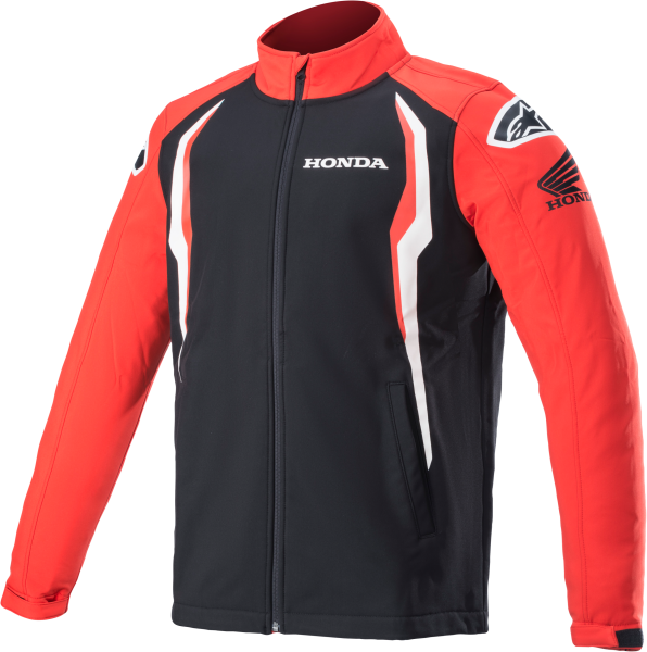 ALPINESTARS - HONDA SOFTSHELL JACKET RED/BLACK 2X - Image 1