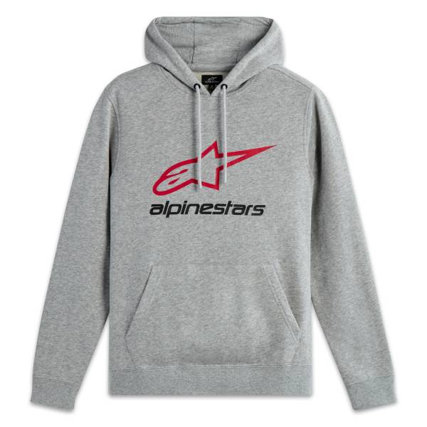 ALPINESTARS - ALWAYS 2.0 HOODIE GREY HEATHER/RED/BLACK 2X - Image 1