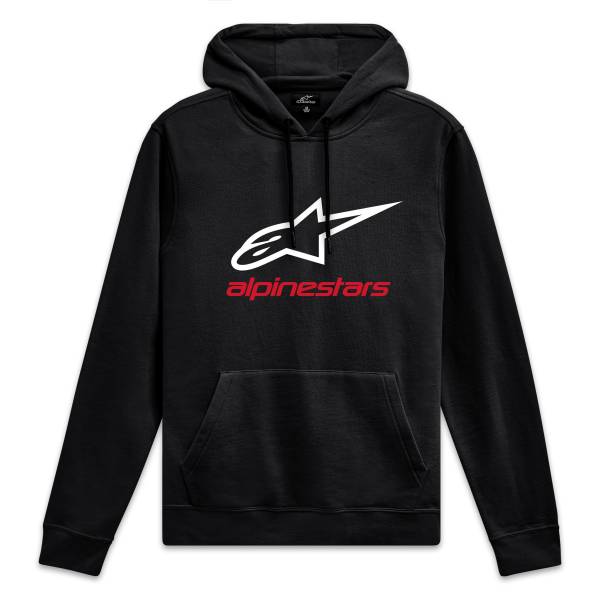 ALPINESTARS - ALWAYS 2.0 HOODIE BLACK/WHITE/RED 2X - Image 1