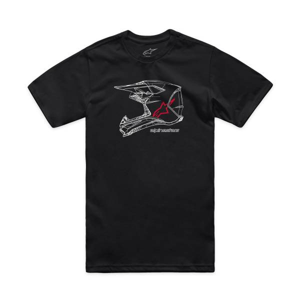 ALPINESTARS - MX HELMET CSF TEE BLACK 2X - Image 1