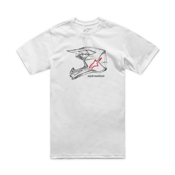 ALPINESTARS - MX HELMET CSF TEE WHITE 2X - Image 1