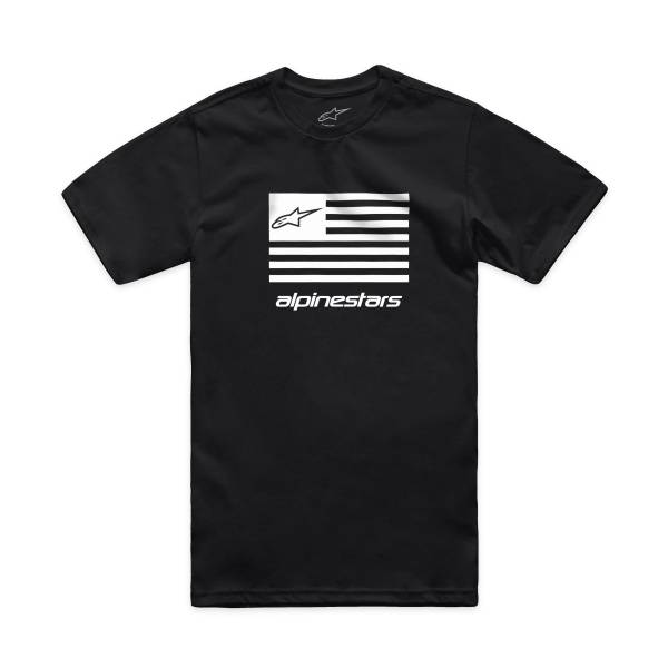 ALPINESTARS - FLAG CSF TEE BLACK/WHITE 2X - Image 1