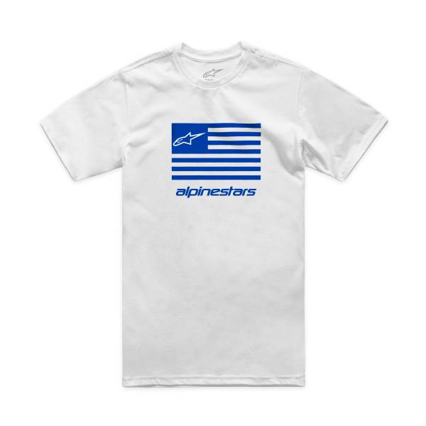 ALPINESTARS - FLAG CSF TEE WHITE/BLUE 2X - Image 1