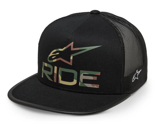 ALPINESTARS - RIDE 4.0 CAMO TRUCKER HAT BLACK - Image 1