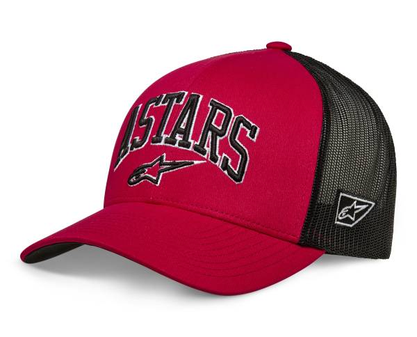 ALPINESTARS - DUNKER TRUCKER HAT RED/BLACK - Image 1