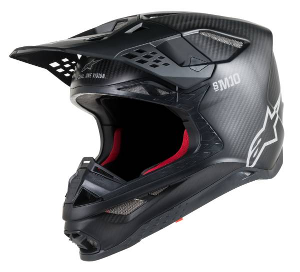 ALPINESTARS - S.TECH S-M10 SOLID HELMET CARBON BLACK 2X - Image 1