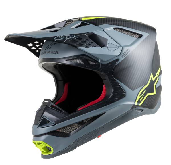 ALPINESTARS - S.TECH S-M10 META HELMET BLACK/GREY/YELLOW 2X - Image 1