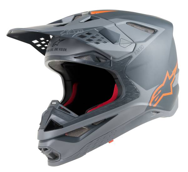 ALPINESTARS - SUPERTECH S-M10 META HELMET ANTHRACITE/GREY/ORANGE 2X - Image 1