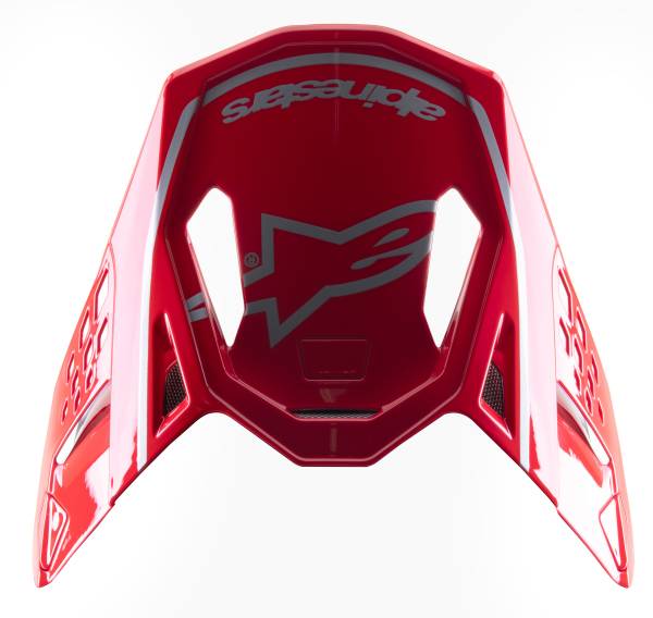 ALPINESTARS - S-M10 VISOR ACUMEN LE RED FLAKE/BLACK/SILVER - Image 1