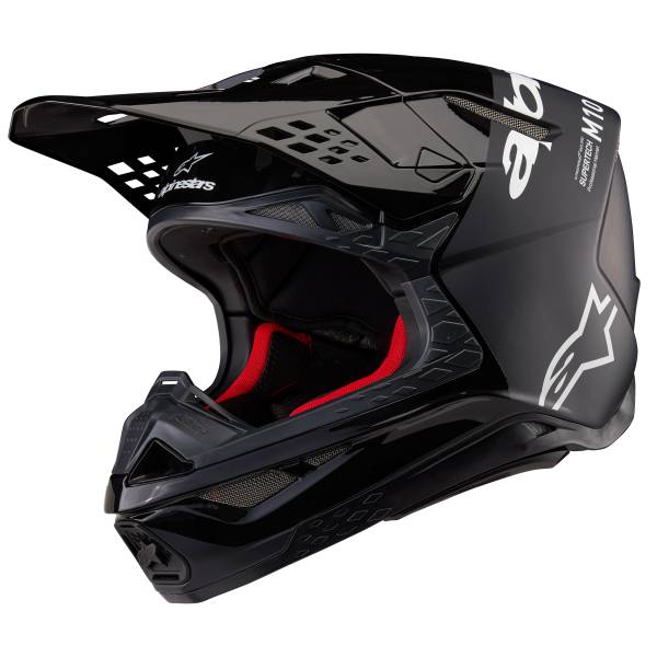 ALPINESTARS - SUPERTECH S-M10 FLOOD HELMET BLACK/DARK GREY M&G XS - Image 1