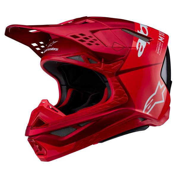 ALPINESTARS - SUPERTECH S-M10 FLOOD HELMET RED FLUO/RED M&G XS - Image 1