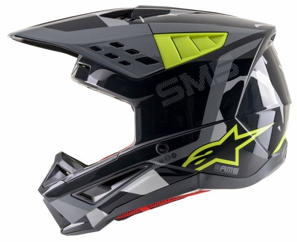 ALPINESTARS - S-M5 ROVER HELMET ANTHRACITE/YEL FLUO/CAMO XS - Image 1