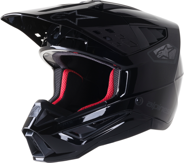 ALPINESTARS - S-M5 SCOUT HELMET BLACK/SILVER GLOSSY XS - Image 1