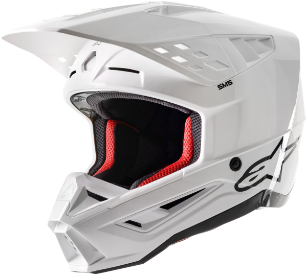 ALPINESTARS - S-M5 SOLID HELMET WHITE GLOSSY 2X - Image 1