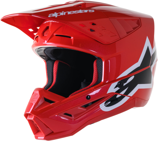 ALPINESTARS - S-M5 CORP HELMET BRIGHT RED GLOSSY XS - Image 1