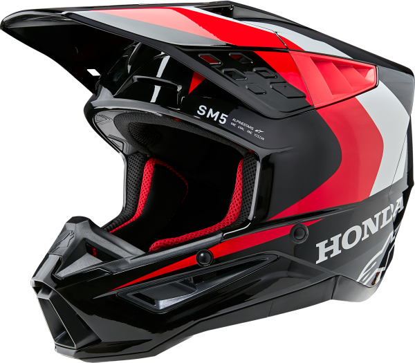 ALPINESTARS - HONDA S-M5 HELMET BLACK/RED GLOSSY XS - Image 1